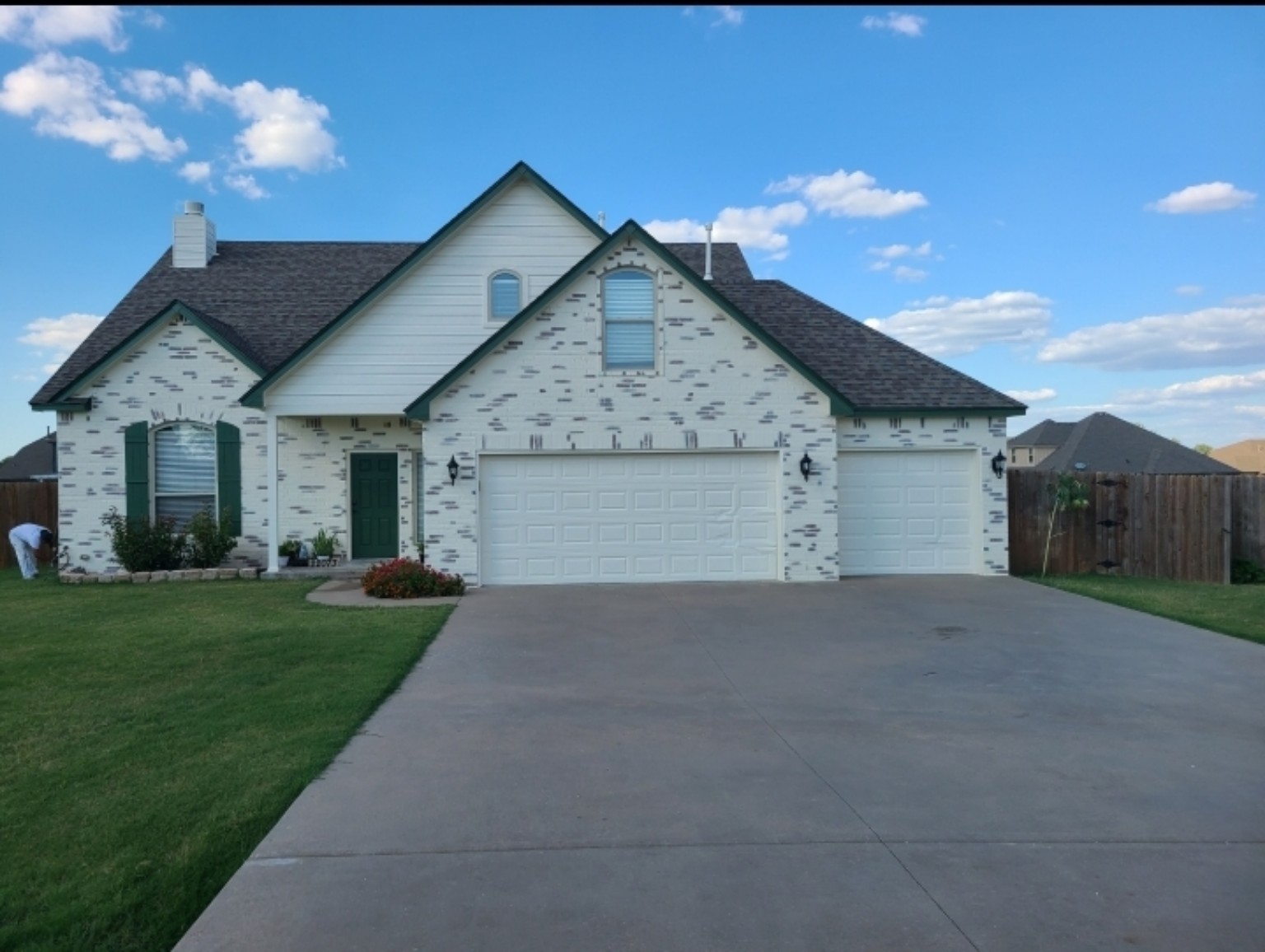 Completed painting project showing professional surface preparation and finish