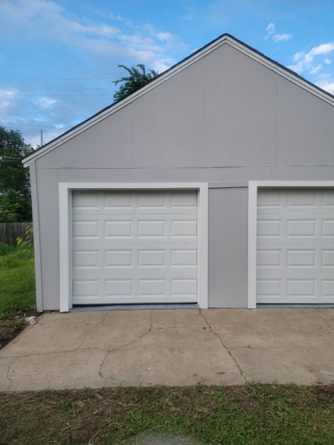 Completed painting project showing professional surface preparation and finish