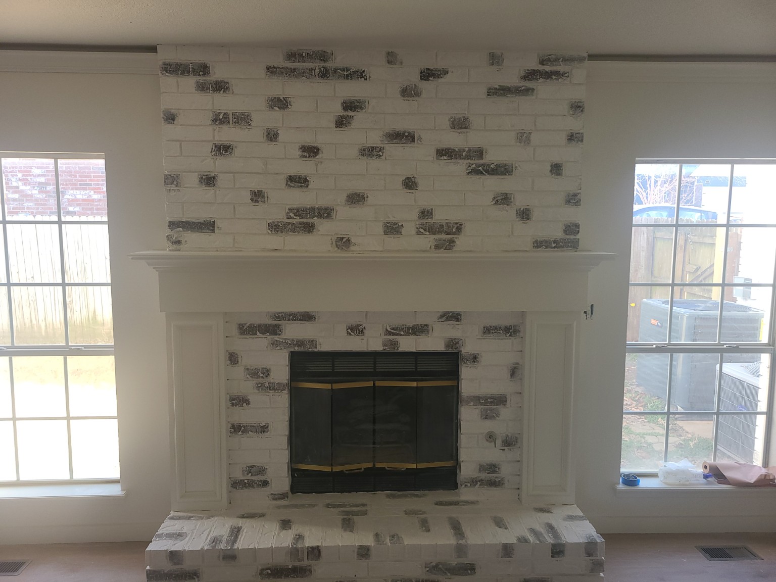 Completed painting project showing professional surface preparation and finish