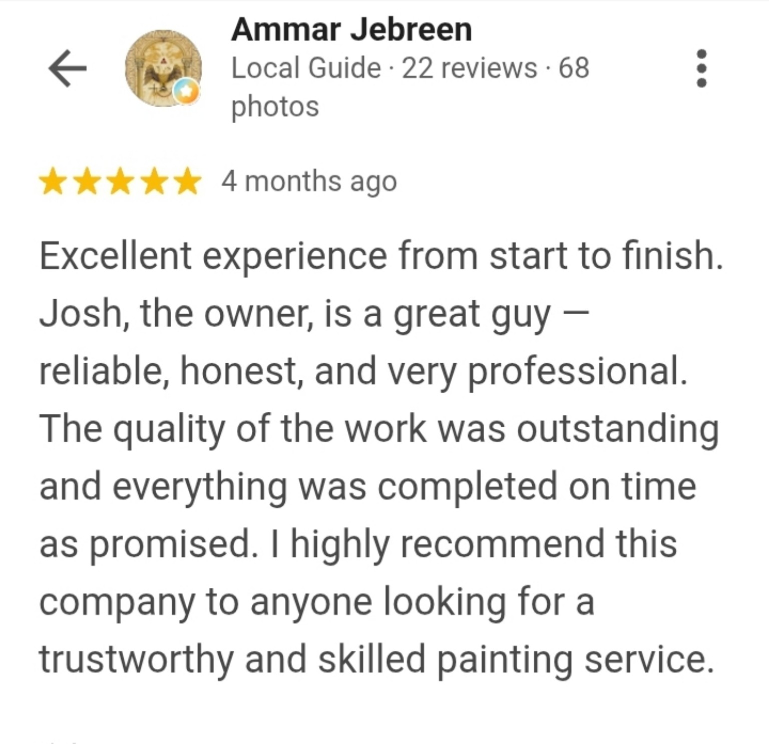 Google customer review 8