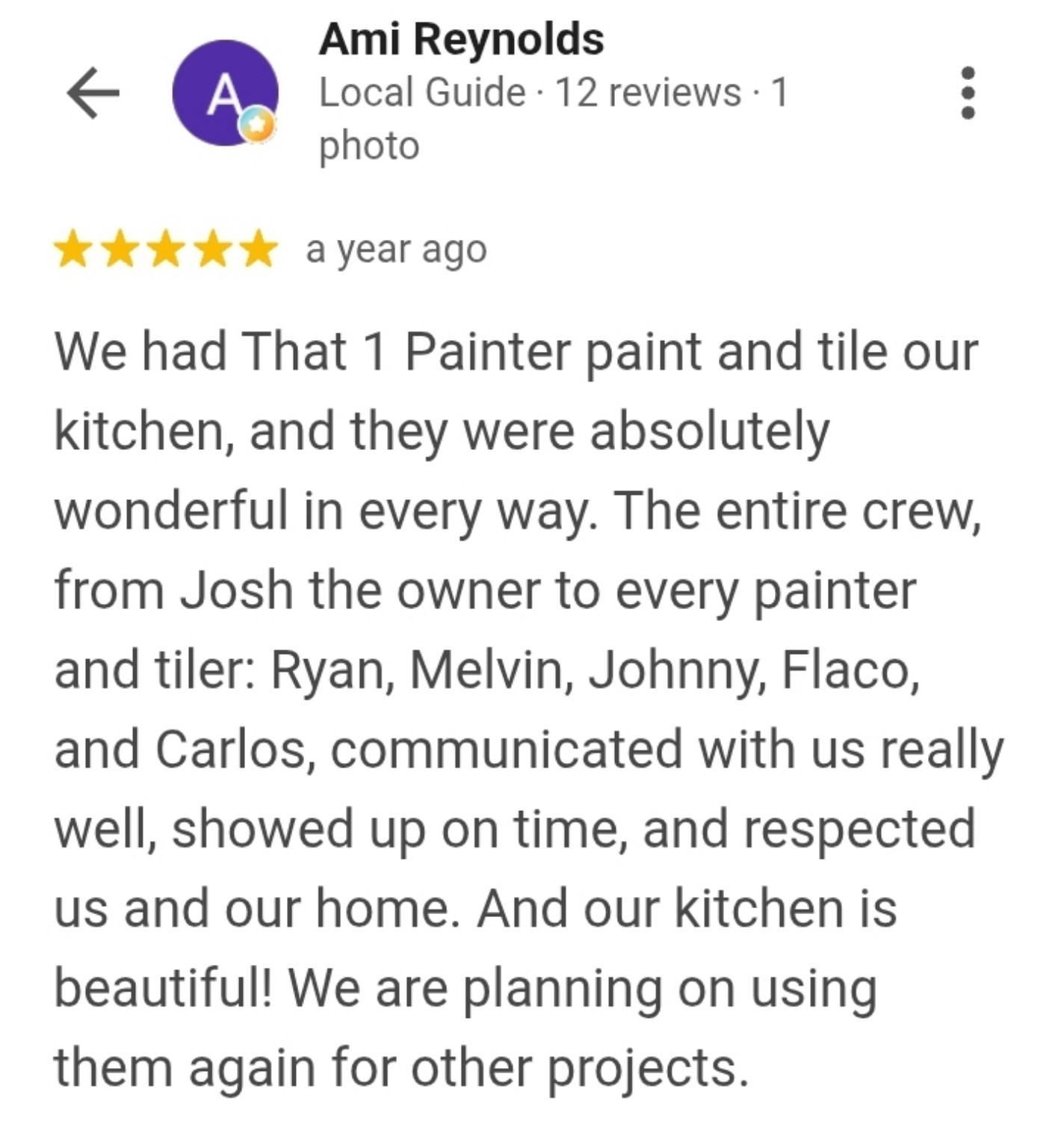 Google customer review 20