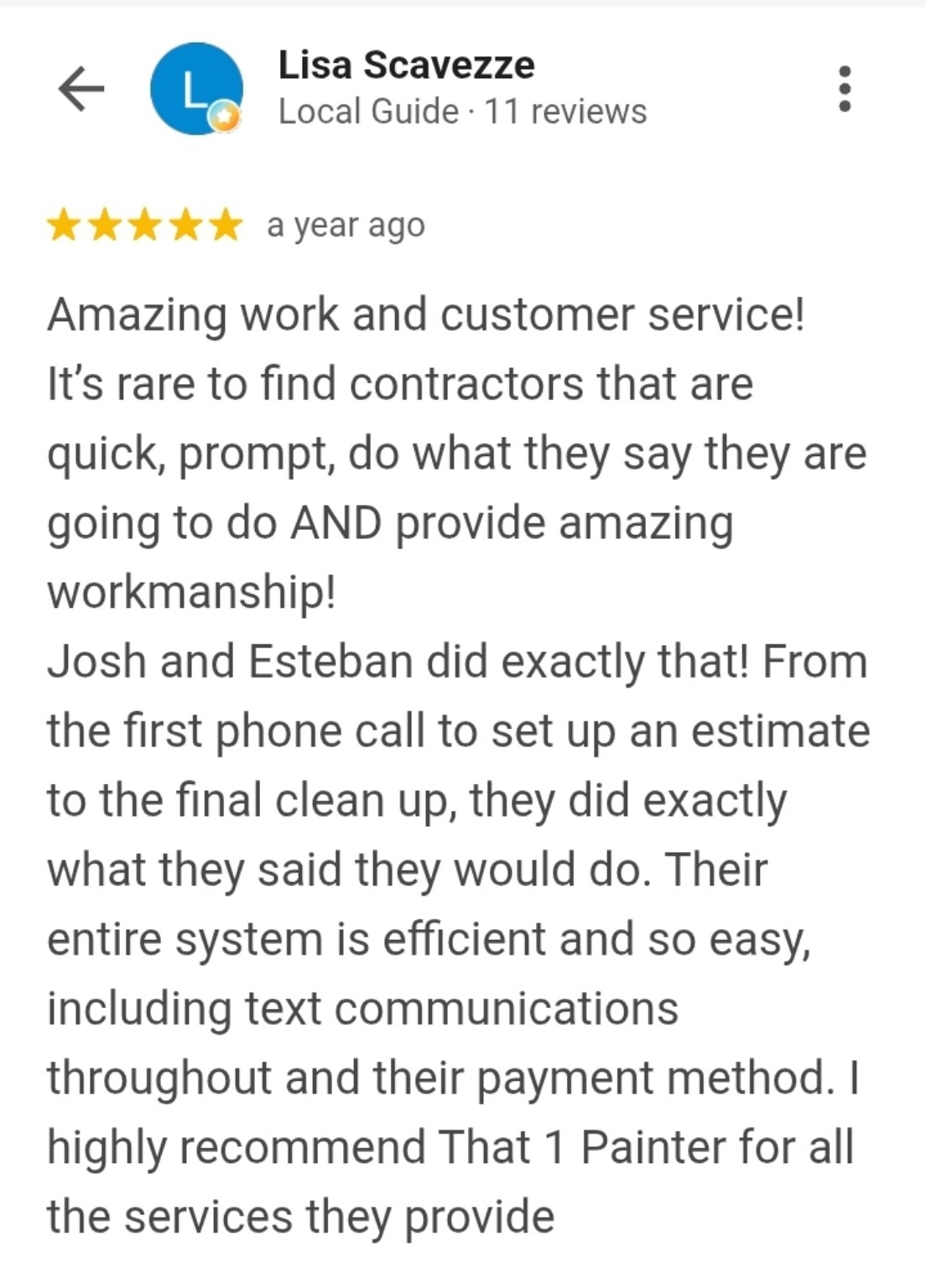 Google customer review 23