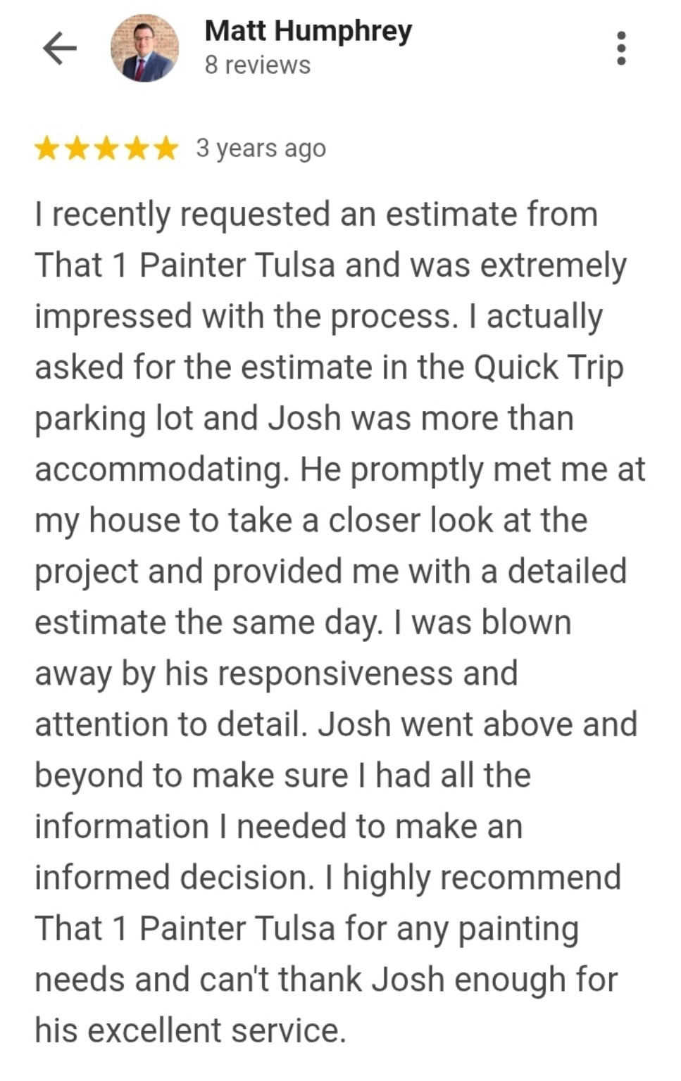 Google customer review 30