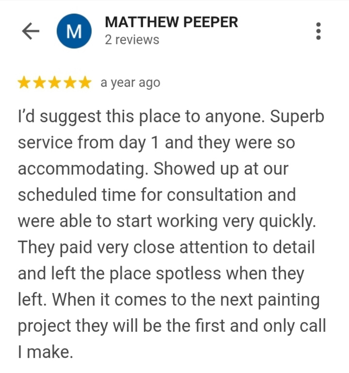 Google customer review 31
