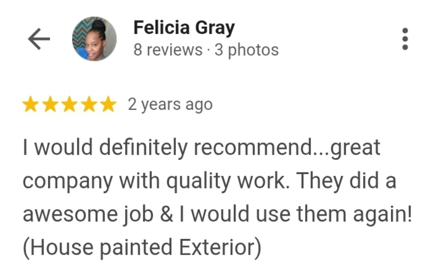 Google customer review 40