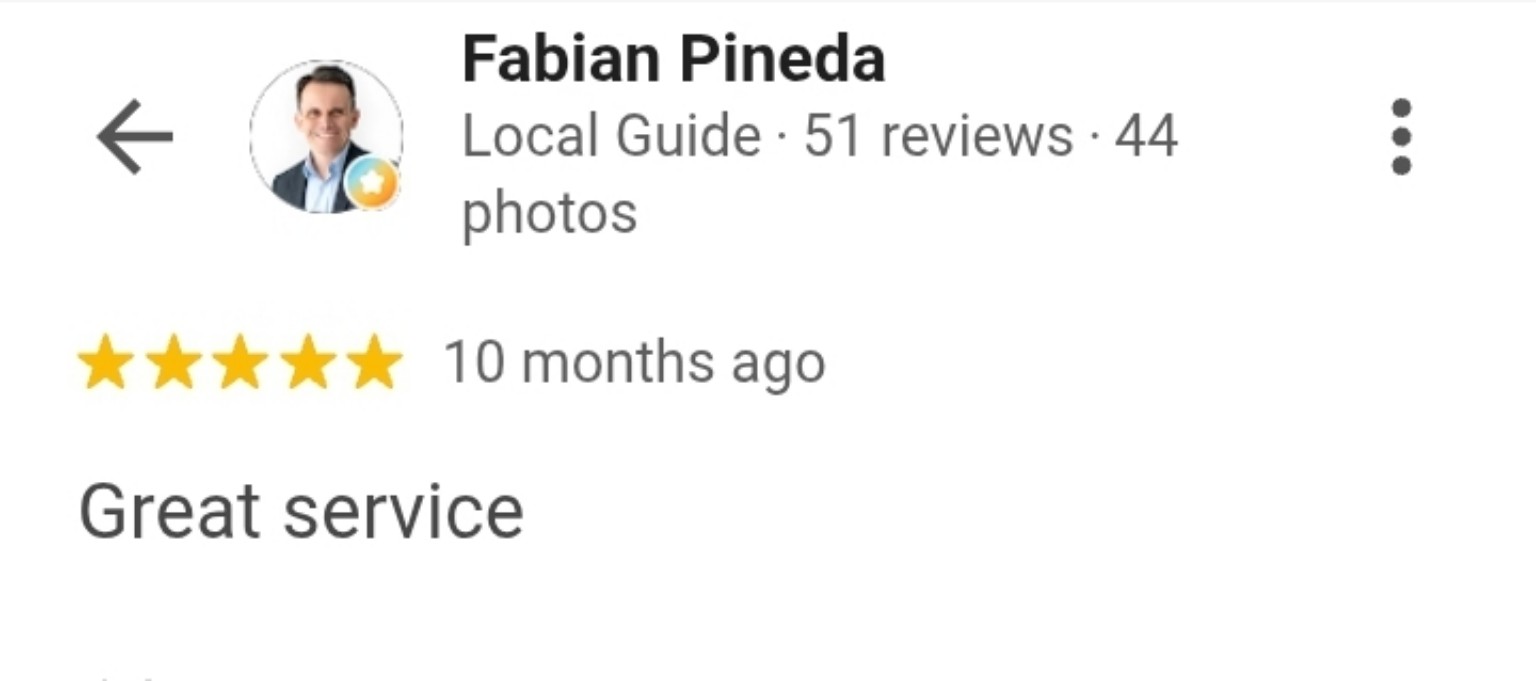 Google customer review 53