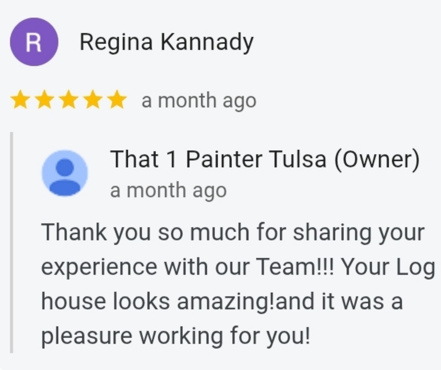 Google customer review 58