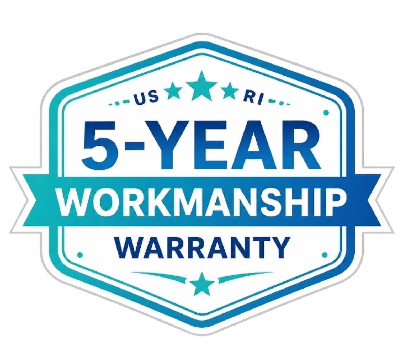 5-year workmanship warranty
